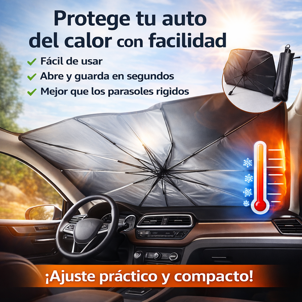 Parasol Paraguas Retráctil CeroCalor Fácil